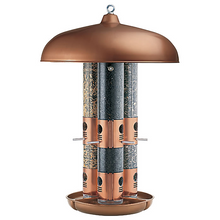 Copper Finish Triple Tube Bird Feeder